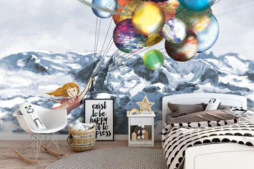 déco chambre ado fille papier peint au sommet des reves