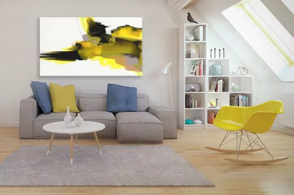 toile-design-jaune-et-noir-terra