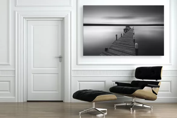 Tableau noir et blanc Au bout des rêves
