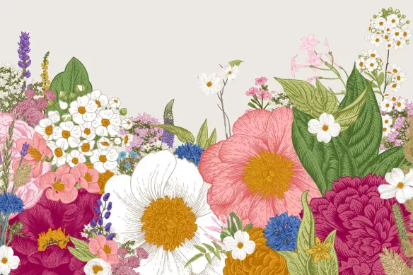 tableau fleur samisha