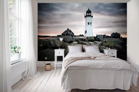 tapisserie-trompe-oeil-chambre-phare-blanc