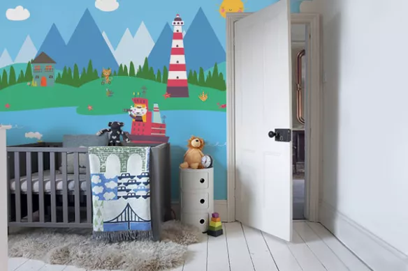 Papier peint chambre enfant Bateaux