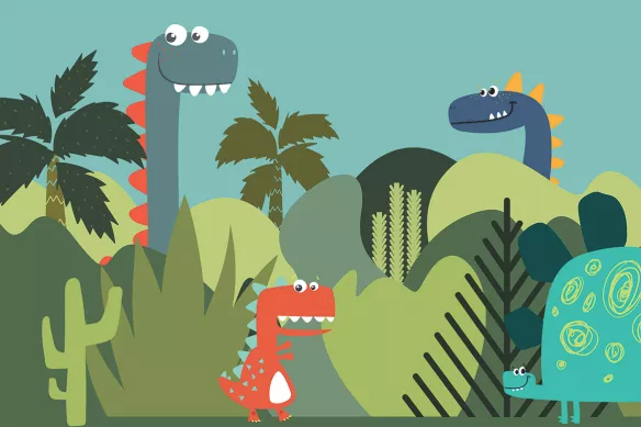 Tapisserie dinosaures