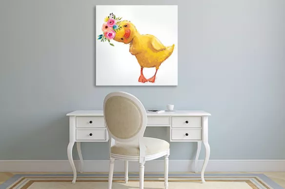 tableau pour enfant caneton