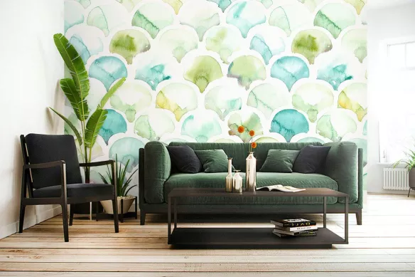 Papier peint géométrique scandinave Elitis