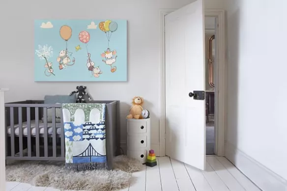 Tableau pour chambre bébé Famille souris