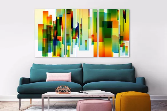Tableau triptyque Atemis