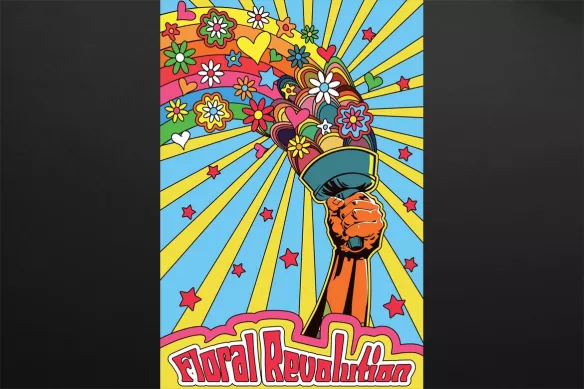 Toile pop art Flambeau Floral