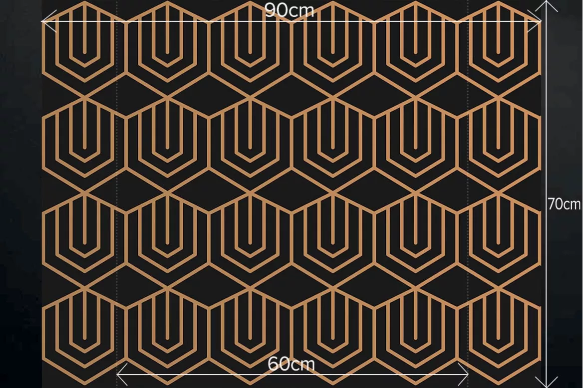 Fond de hotte Hexagones Art Déco