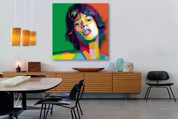 Tableau pop art Mick Jagger