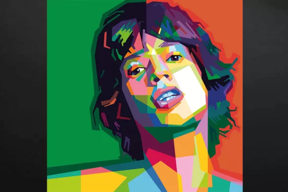 toile-pop-art-mick jagger