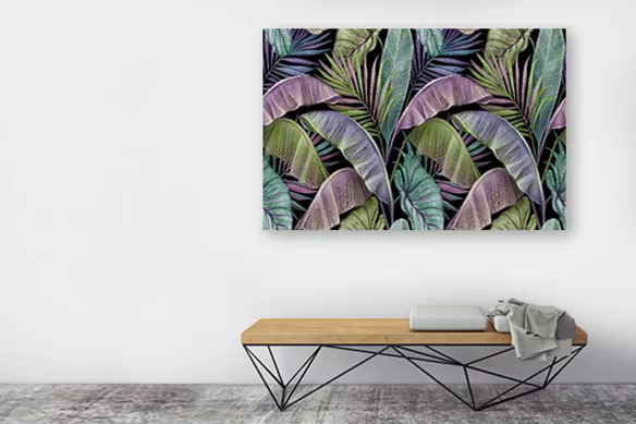 Tableau nature feuilles bananier pour une déco tropicale tendance