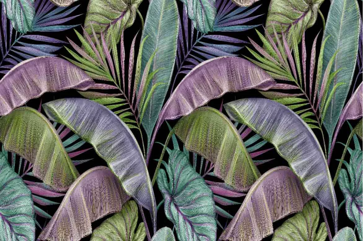 Tableau nature feuilles bananier pour une déco tropicale tendance