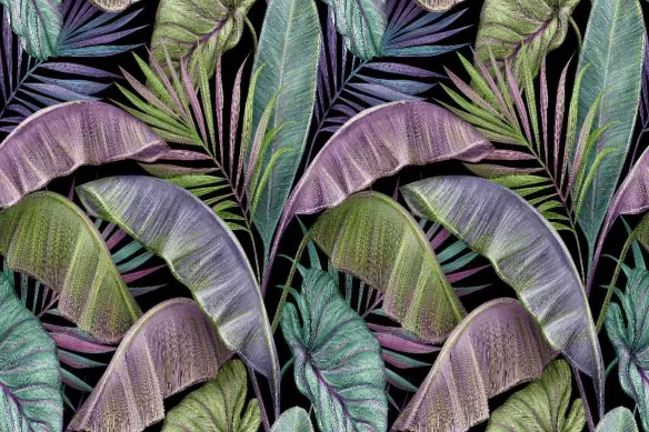 Tableau nature feuilles bananier pour une déco tropicale tendance