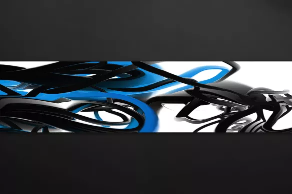 Crédence à coller design trix bleu