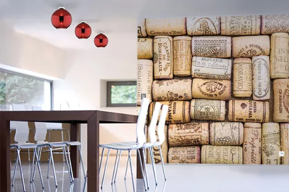 papier-peint-cuisine-bouchons-de-vin