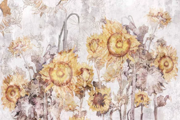 papier-peint-fleurs-de-tournesol