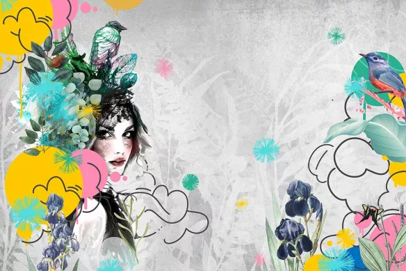 tapisserie-murale-dame-nature