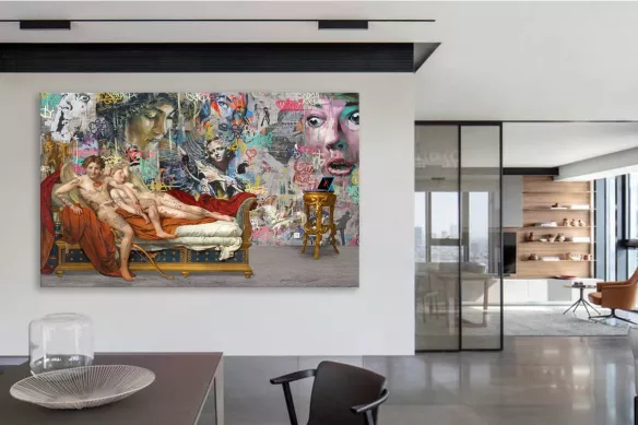 tableau-street-art-grand-format-psyché-et-amour