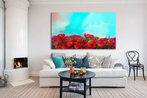 Tableau-champs-coquelicots