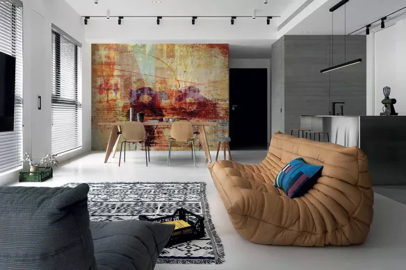 papier-peint-design pour-salon-izoa