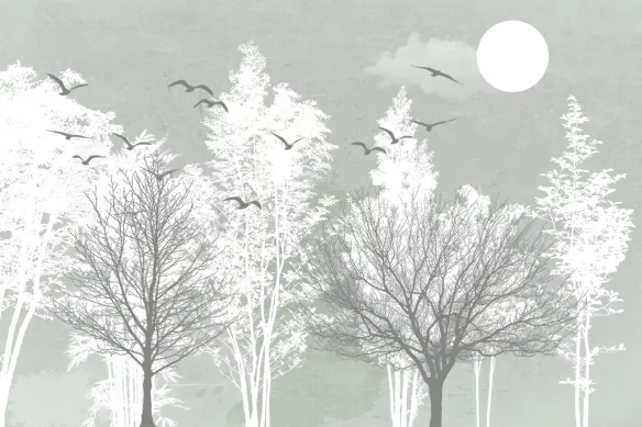 toile-foret-blanche