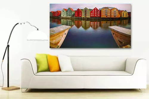 tableau-moderne-marina-port-de-plaisance