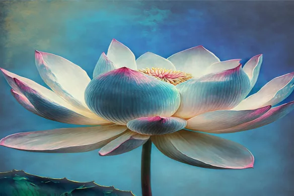 toile-fleurie-lotus
