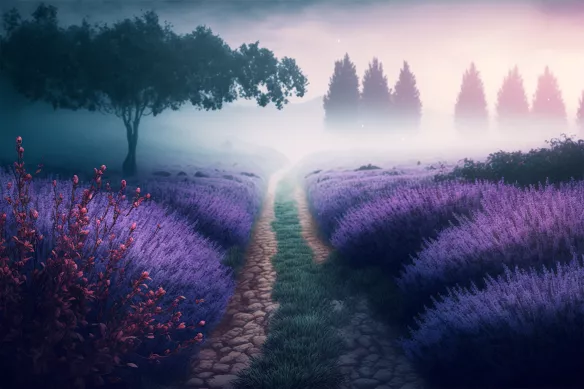 papier-peint-intissé-chemin-lavandes