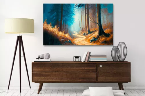 toile-deco-chemin-ocre