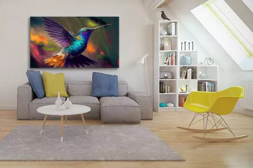 tableau-decoration-colibri-colore