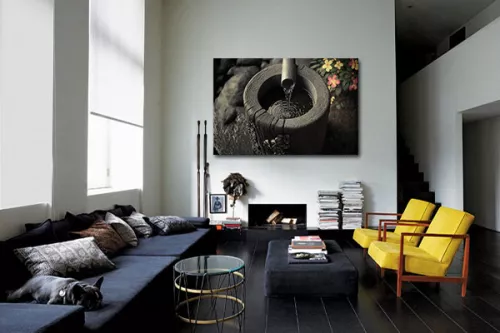 Tableau déco zen Au fond du jardin