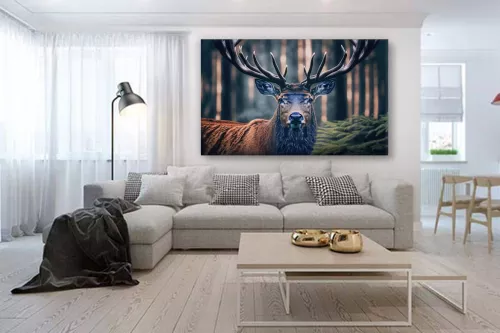 tableau-sur-toile-cerf-onirique