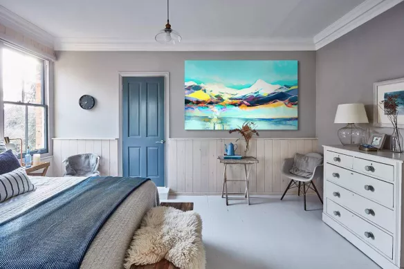 tableau paysage abstrait