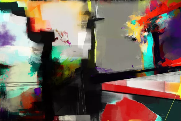 tableau contemporain-triglav