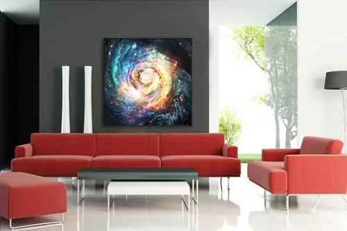 Tableau déco Spirale d'étoiles