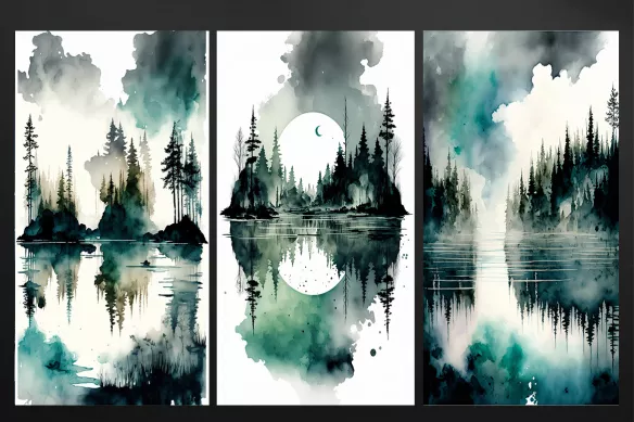 toile-triptyque-montagne-glacial