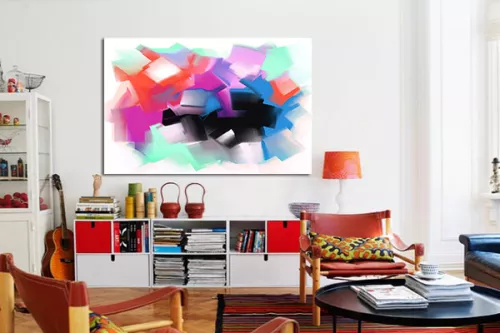 Tableau abstrait coloré Sayman