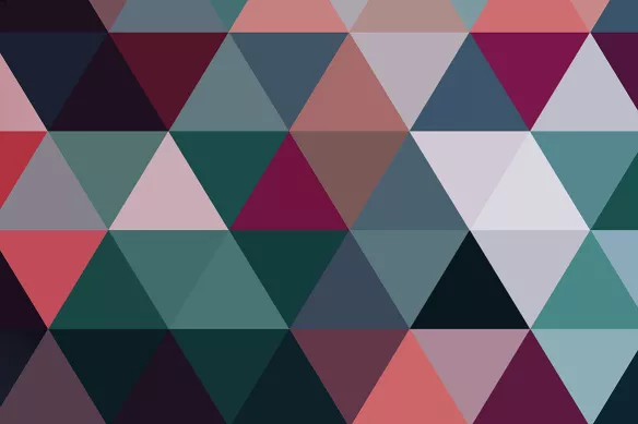 toile décoration triangle
