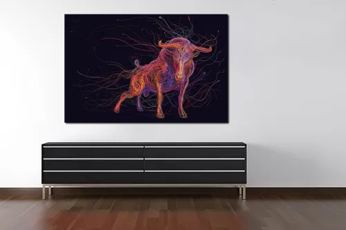 Tableau design Taureau proton