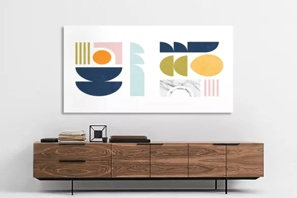 Tableau Abstrait Moderne Triviale