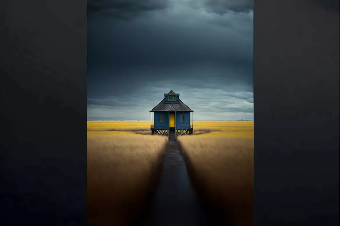 Tableau Déco La Hutte
