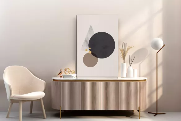 Tableau Abstrait Simplicité Aurique