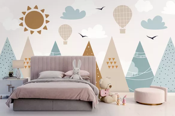 Papier Peint Enfant Montagne Radieuse