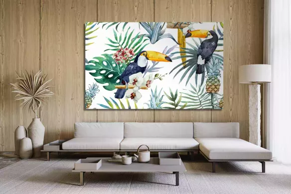 Tableaux animaux Toucans