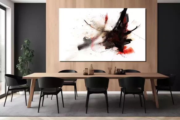 Tableau déco abstrait bombe abstraite