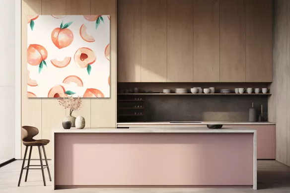 Tableau  Cuisine Peach Fuzz