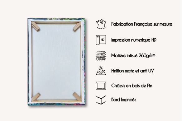 Liste avantage tableau abstrait moderne bleu cabotin