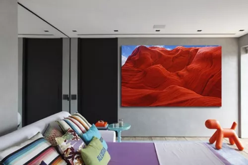 Tableau contemporain Terre Rouge