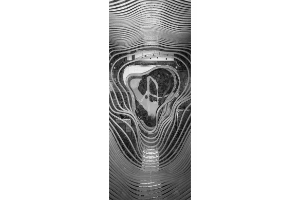 Sticker pour Porte design Vertige